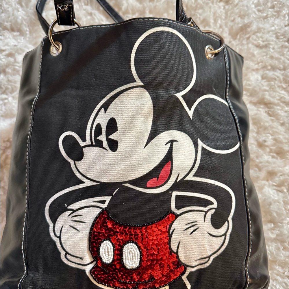 Disney Black and Red Mickey Mouse Shoulder Bag
